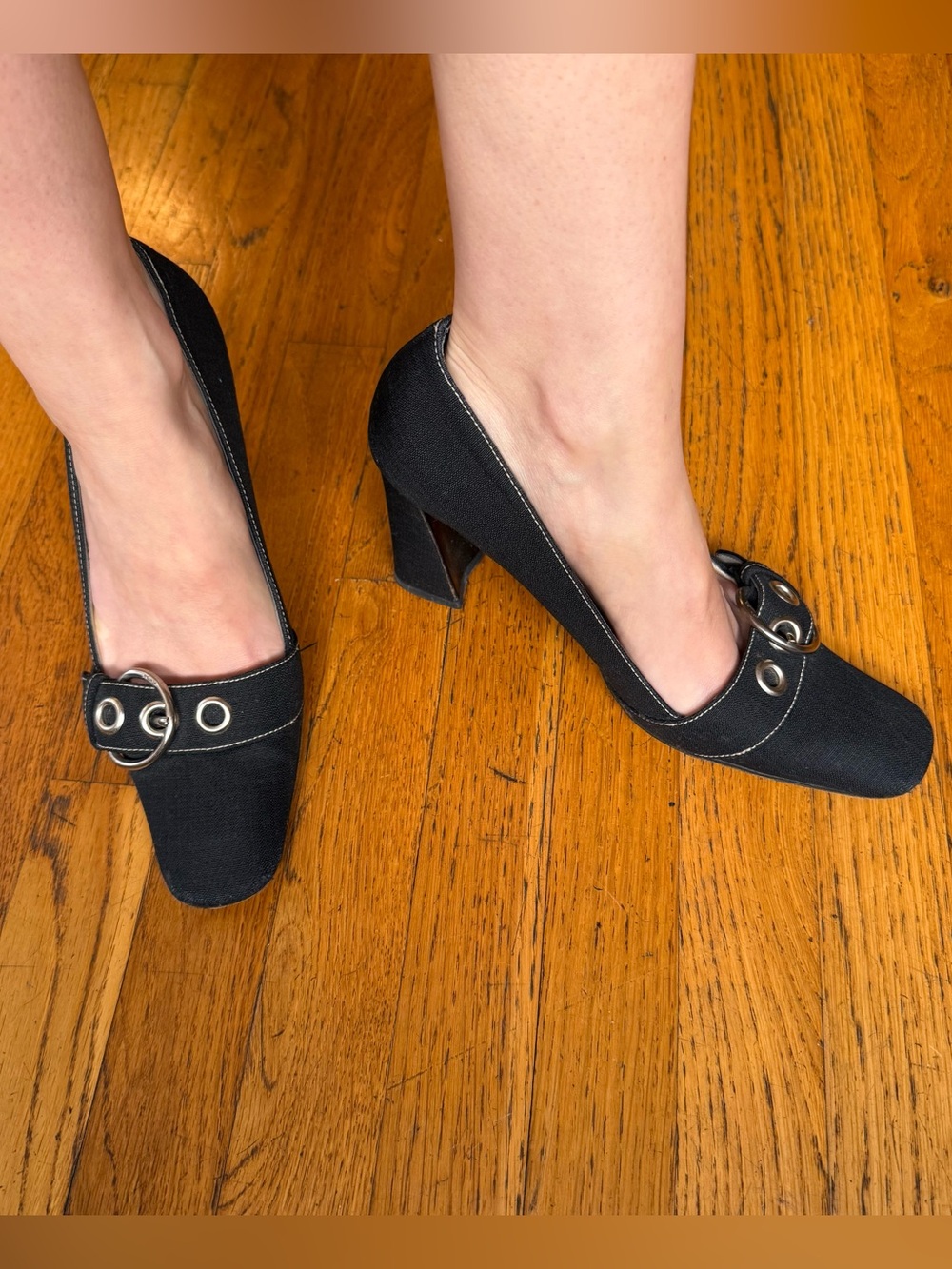 Vintage Prada Buckle Pumps